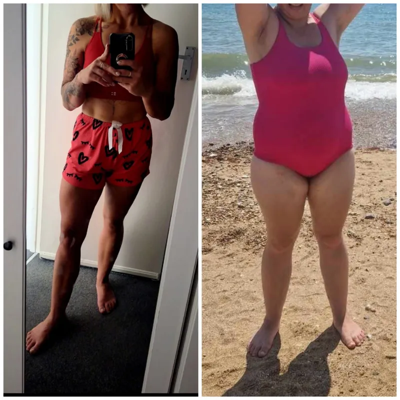 A client's transformation: before and after
