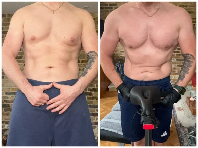 A client's transformation: before and after