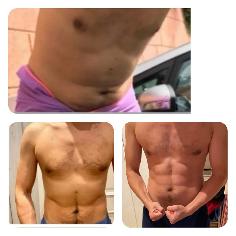 A client's transformation: before and after